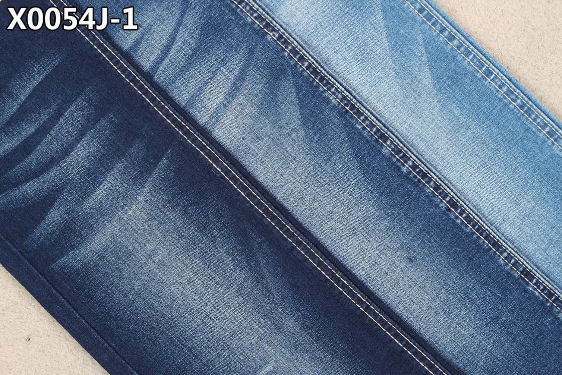 9oz Middle Weight TR Stretch Denim Fabric Dark Blue For Women Jeans