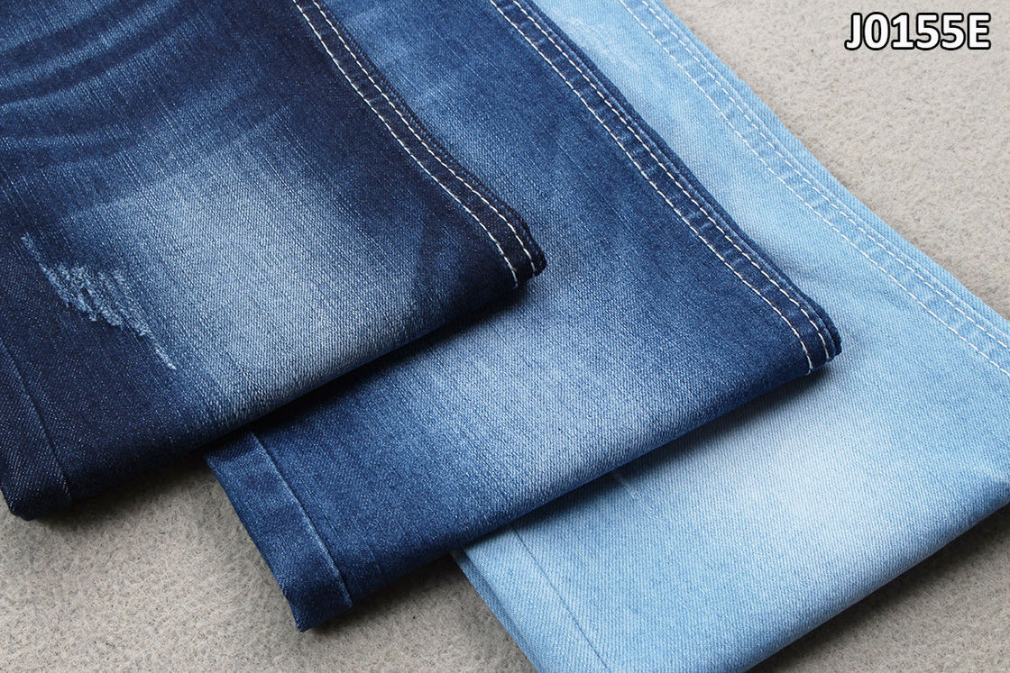 Eco Friendly Sustainable Denim Fabric GRS Recycle Polyester Jeans 8.6oz