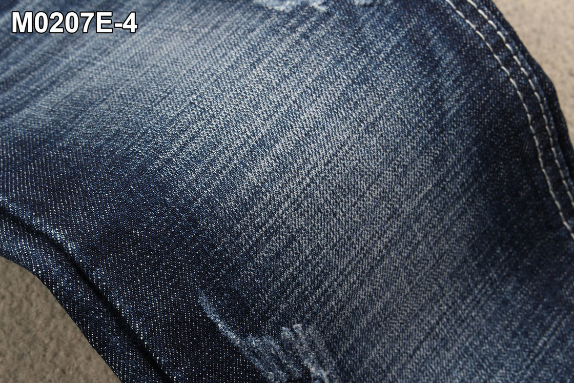 160cm Full Width 12.7Oz Cotton Polyester Spandex Denim Fabric With Crosshatch Slub