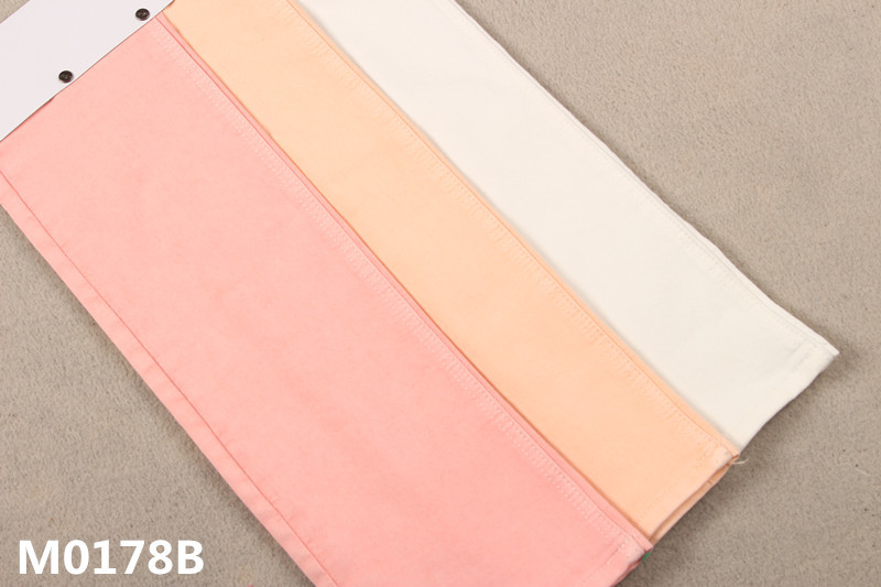 Cream Ready For Dyeing Fake Knitted PFD RFD Denim Fabric RFD Dobby Fabric