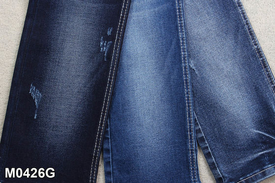 Good price 10.3 OZ High Stretch Warp Slub Denim Fabric For Jeans Making online