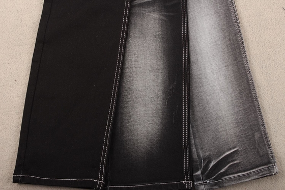 Flower Printing Color Sulfur Black Hand Feeling Soft Denim Fabric