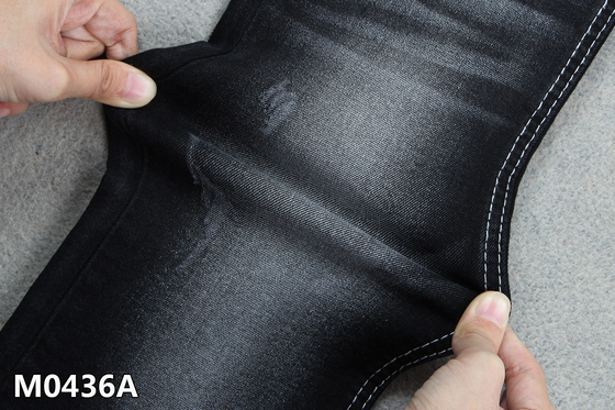 10.4 OZ Denim Fabric Black Color 2% High Spandex 3/1 Right Hand Twill