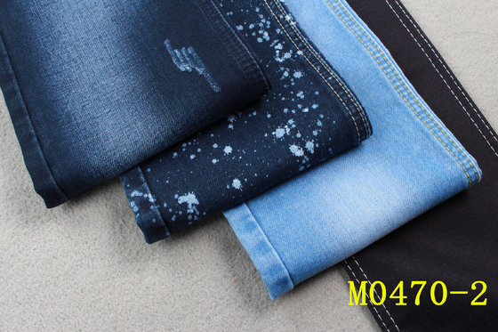 12oz Double Layer Denim Fabric like knit Irregular Weave 58/59'' For Women Mercerized Finish