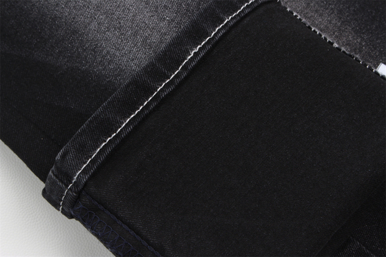 356gsm 10.5Oz Stretch Denim Fabric Black Color 3/1 Right Hand Twill