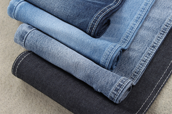 2/1 Right Hand 100 Cotton Denim Fabric For Shirt 7.5 Oz Dark Blue 180cm Width