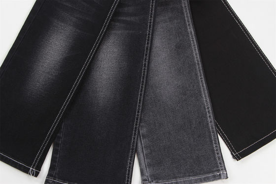 Good price Wholesale  10.5 oz  warp slub  high stretch  black backside woven  denim fabric  for jeans online
