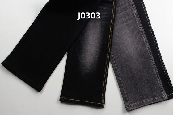 Good price Wholesale 11 Oz  Super Stretch  Black Woven  Denim Fabric  For Jeans online
