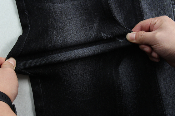11 Oz Jeans Fabric For Man Or Women Heavy Style Sulfur Black Color In Bulk From China Guangdong