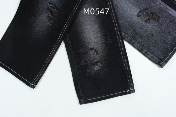 10.5 Oz 100% Cotton  Black And Black Backside Rigid Denim Jeans Fabric