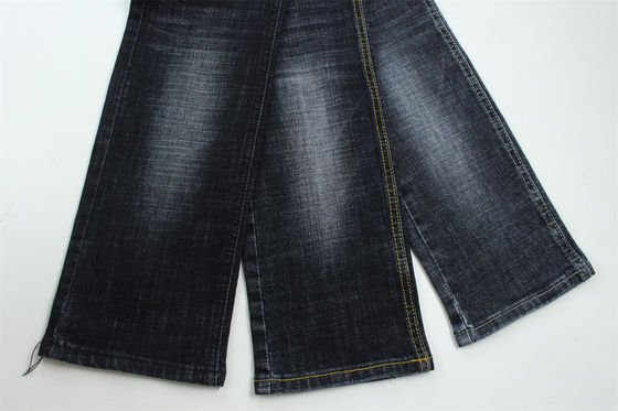 Good price Dark Blue Grey Crosshatch Slub Cotton Spandex Denim Fabric For Jeans online
