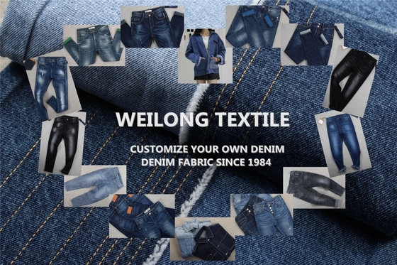 Popular 9 Oz Cotton Polyester Denim Fabric Jean Fabric Textile
