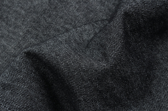 100% Pure Cotton Silk-like Black Lightweight Denim Fabric