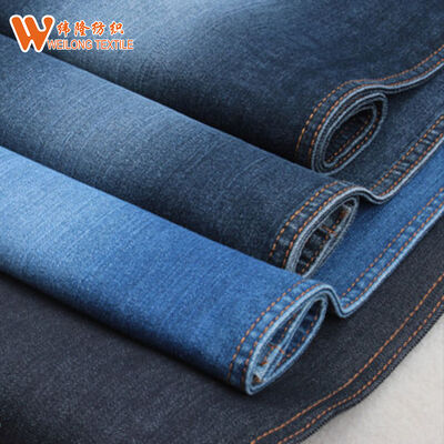 Good price Warp Slub Effect Cotton/poly Elastane Girls Jeans Denim Fabric online