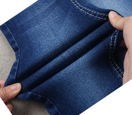 Good price Dark Blue 8.5 oz Power Stretch Cotton Polyester Elasticity Denim Jeans Fabric online