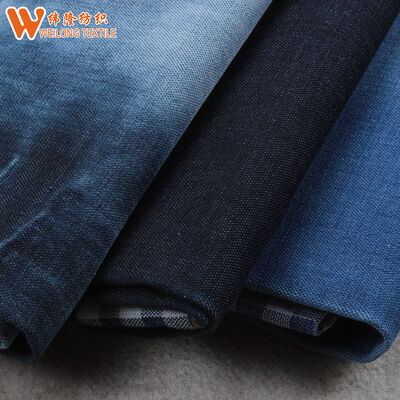 Good price 11.4oz Double Layer Heavy Fabric 100% Cotton Double 40's Yarn Plain Jeans Fabric online