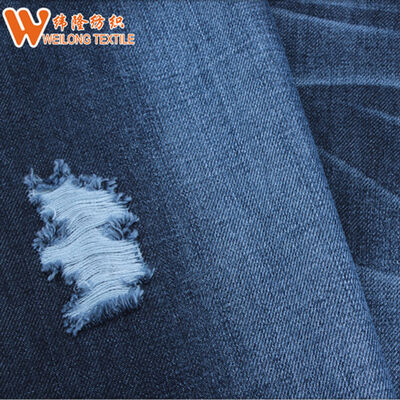 Good price 11 OZ Dark Blue Hemp Denim Fabric Apparel Fabric online