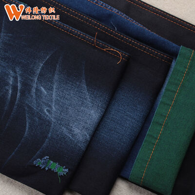 Good price Green Backside Cotton Viscose Spandex Denim Fabric for Man Jean online