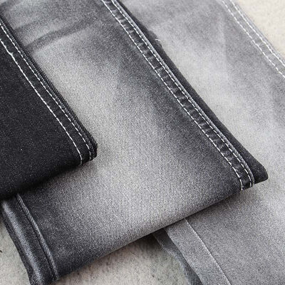 Good price 10-11OZ Black /white Denim Fabrics for Women and Men Ready Jeans online