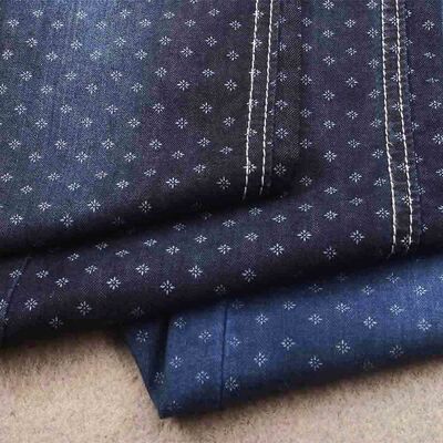 Good price Wholesales Factory Cotton Light Weight  Denim Jeans Fabric with Printing online