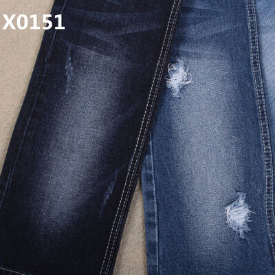 Good price 10 oz Cotton Spandex Indigo Blue Jeans Fabric Cost-effetive Affordable High Quality Good Stretch Boyfriend Clean Style online
