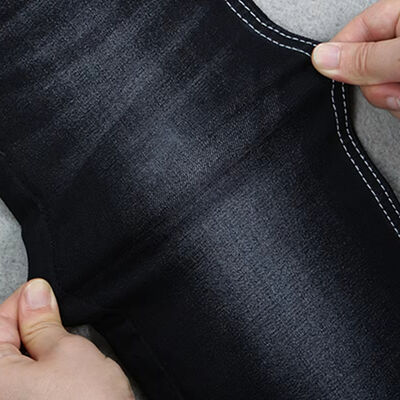 Good price 10.2 OZ High Stretch Black/black Denim Fabric for Women Jeans or Girl Pants by Ready Stock online