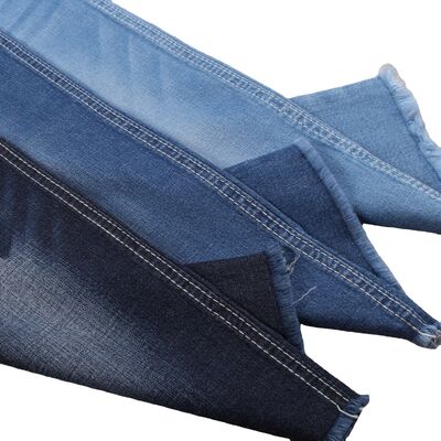 Good price 6.5oz Cotton Spandex Lyocell Denim Fabric for Shirt Warp Slub online