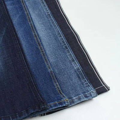 Good price 11.5 oz Stretch Denim Fabric - Dark Blue Yarn-Dyed Shrink-Resistant for Various Apparel online
