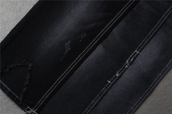 Good price Sulfur Black 10.5oz Blend Cotton Polyester Denim Fabric Material 71% Ctn 27% Poly online