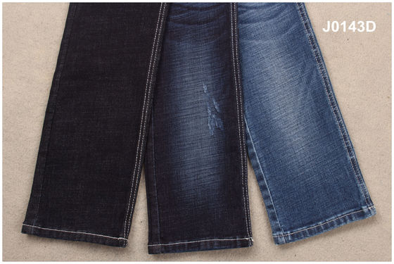 Good price Mid Weight Thick Dark Blue 10.6 Oz 1.3 % Rayon Denim Fabric For Garments online