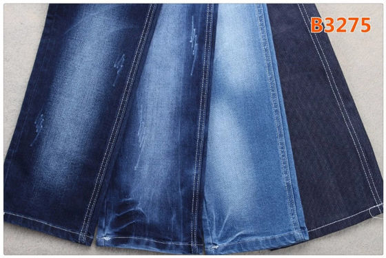 Good price 9.5oz Slubby Jeans Stretch Denim Fabric Material 69 Cotton 26 Polyester 2 Elastane online