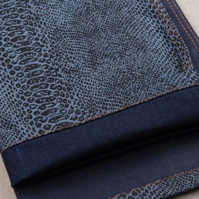 Good price 11oz 3 1 rht Snake Skin Print Elastic Stretchy Jeans Material online
