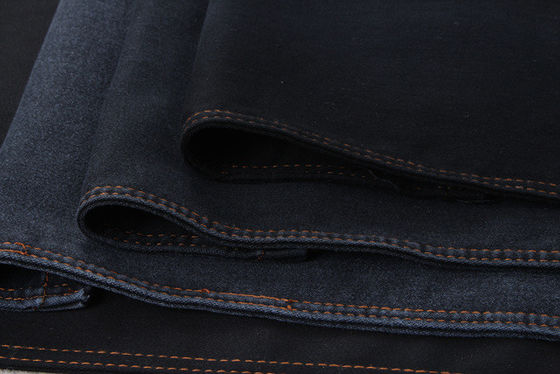 Good price 9.5oz 78% Cotton Black Denim Chambray Fabric For Woman Skinny Jeans online