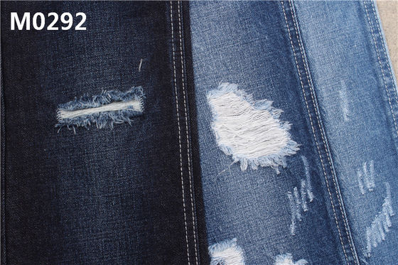 Good price 12 Oz Denim Fabric Sanforizing Indigo Blue Cotton Jeans Fabric Without Stretch online