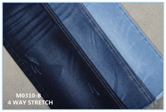 Good price Jeans 10.5 Oz 85 Cotton 13 Polyester 2 Spandex 4 Way Stretch Denim Fabric online