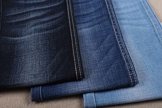 Good price 70 Cotton 26 Polyester Indigo Yarn Dyed Cotton And Elastane Blend 10.5oz online