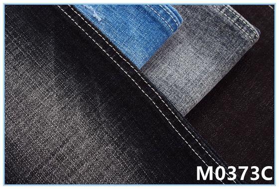 Good price Dark 10.8oz 74% Ctn 25% Poly 1% Spx Stretch Cotton Polyester Denim Fabric online