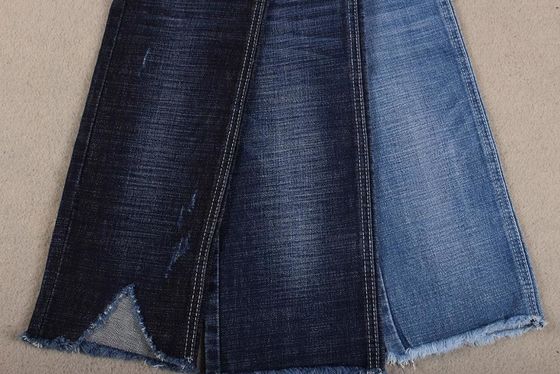 Good price 12.1oz Enzyme Wash Denim Fabric 58 Cotton 39 Polyester 1 Lycra online