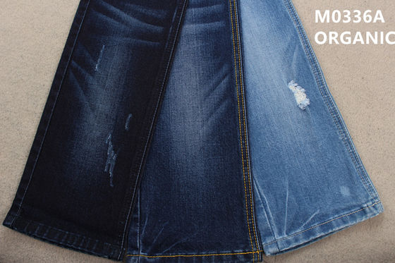 Good price 10.6oz 359gsm Eco Friendly Organic Cotton Broken Twill Denim Fabric online
