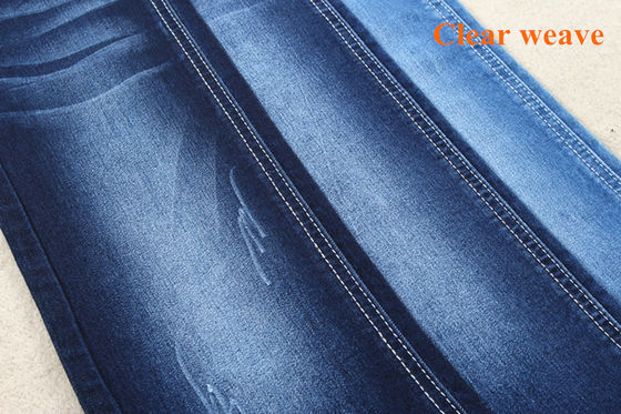 Good price 9oz 63 Cotton 36 Polyester 1 Spandex right hand Denim Twill Weave Fabric online