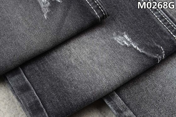 Good price Twill Cotton Polyester Spandex Denim Fabric Sulfur Black With Sanforizing Finishing online
