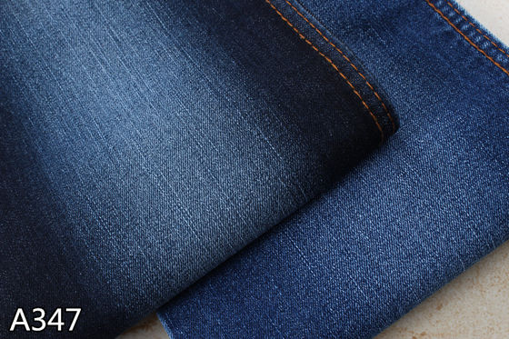 Good price Yarn Slub 9Oz Stretch Denim Fabric  3/1 Right Twill online